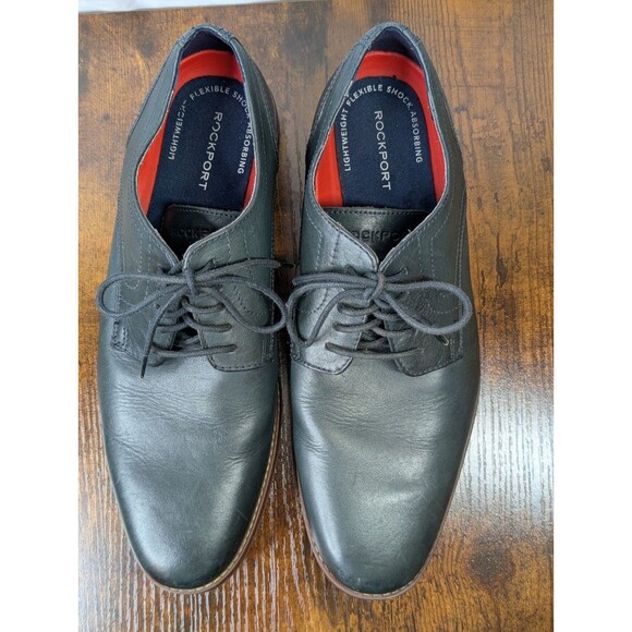 Rockport Plain Toe Men's Dark Gray Oxfords 9.5 - Picture 1 of 6